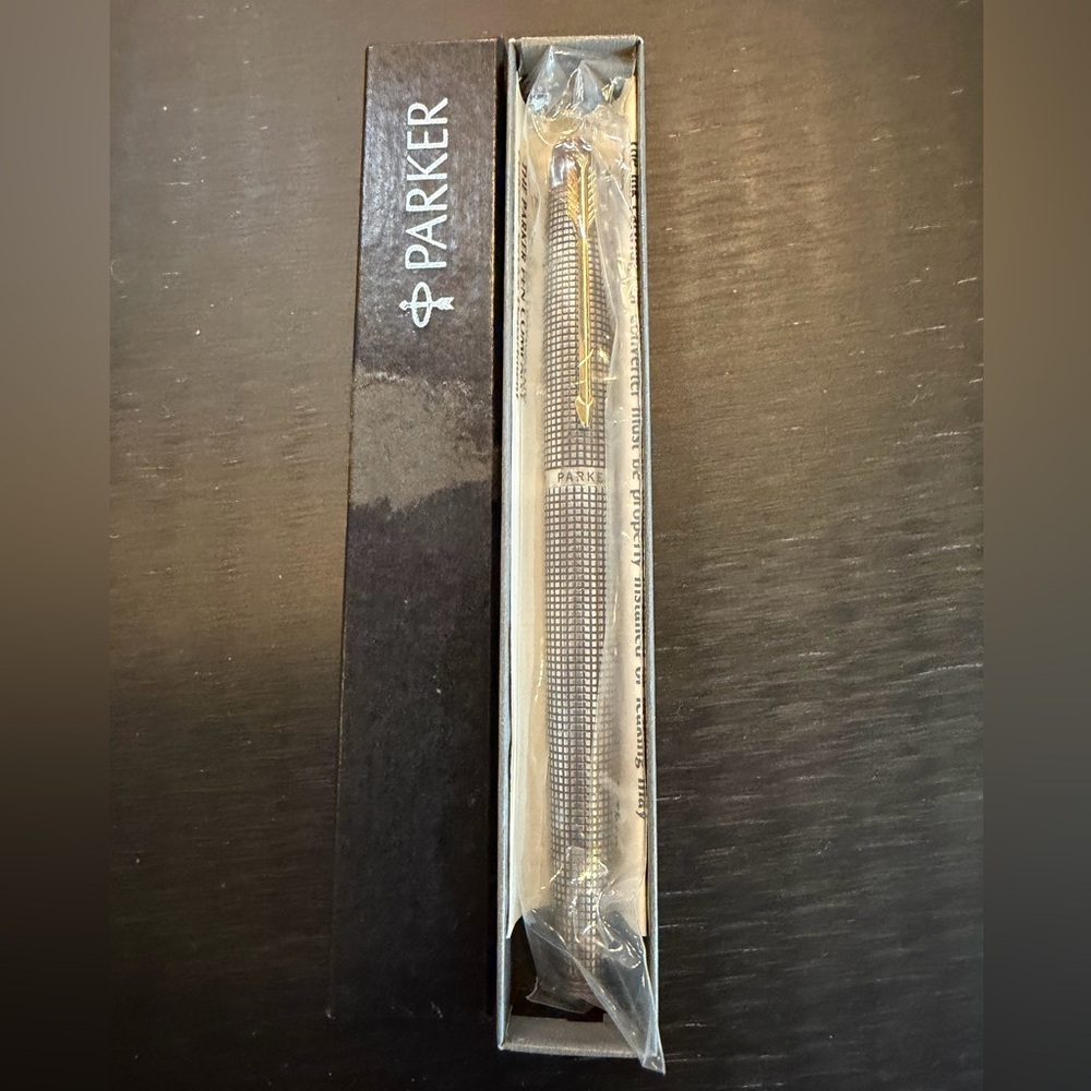 CISELE ’ Silver Parker Sonnet Deluxe Fountain Pen:  Engraved Sterling Silver